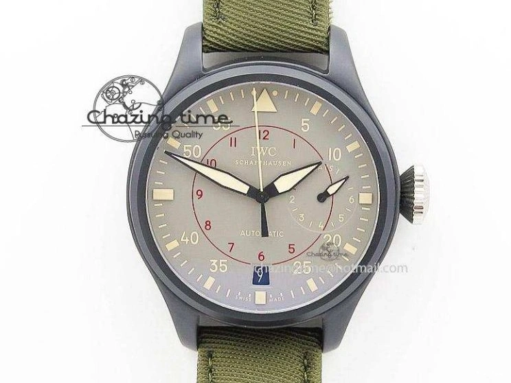 MIROTIME 0331 Big Pilot IW510301 Satin-Polished RG YLF Best Edition Black Dial On Leather Strap A Flexible 7222